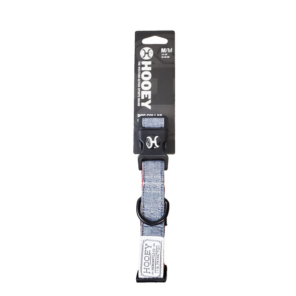 Hooey Dog Collar M 12-18" Blue Jean Style New Western Action Sports Brand 2-Ply - Picture 1 of 6